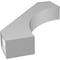 Ekena Millwork 3 1/2-in. W x 18-in. D x 22-in. H Westlake Architectural Grade PVC Knee Brace BRCP035X18X22WTL - alternate 3